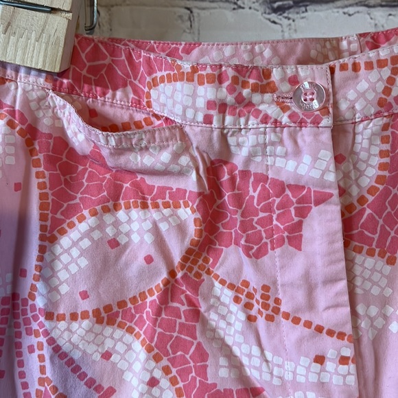 100% cotton size 10 Lilly Pulitzer lined slacks Pink pattern Excellent condition - Picture 3 of 5